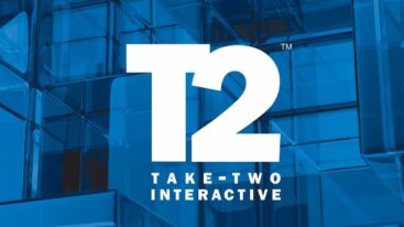Take 2 Interactive Logo On Blue Background