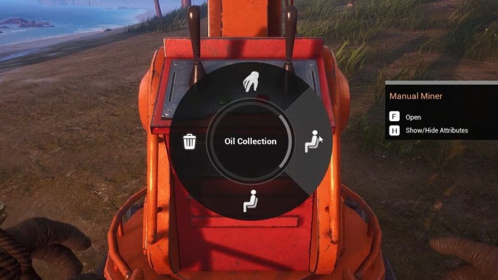 The Front Manual Miner Wheel Menu