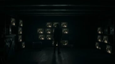 Alan Wake 2 Character Surrounded By Tvs