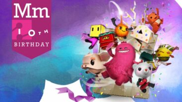 Media Molecule Birthday Celebration With Mascots