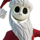 Fortnite Santa Jack Cosmetic Style for Jack Skellington Skin