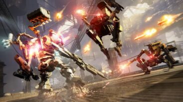 Armored Core 6 Fires Of Rubicon Many Mechs Fighting In Industrial Arena