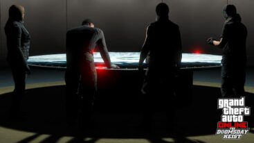 Gta Online Doomsday Heist Players Around Table Deciding Things