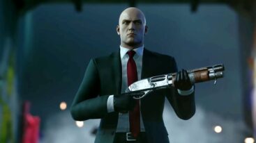 Hitman With Shotgun Agent 47 Blurred Background
