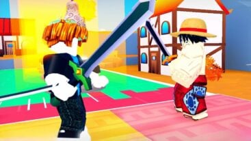 Roblox Anime Slash Simulator Avatar Dueling Against Luffy
