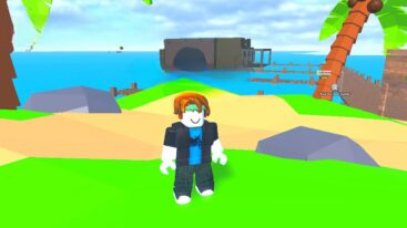 Roblox Boat Empire Tycoon Standing On An Island With Boat Under Construction