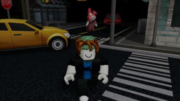 Roblox Melody Being Chased By Pink Bunny With A Bat