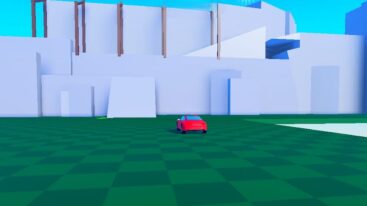 Roblox Super Car Obby Red Car About To Go Up A Ramp