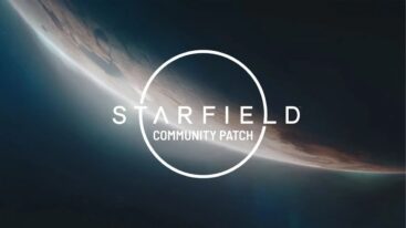 Starfield Community Patch Logo Over Planet