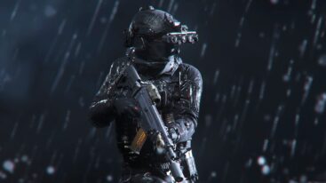 Call Of Duty Modern Warfare 3 Mw3 Armed Operator In The Rain