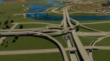 Cities Skylines 2 Freeway Lanes Spaghetti Bowl