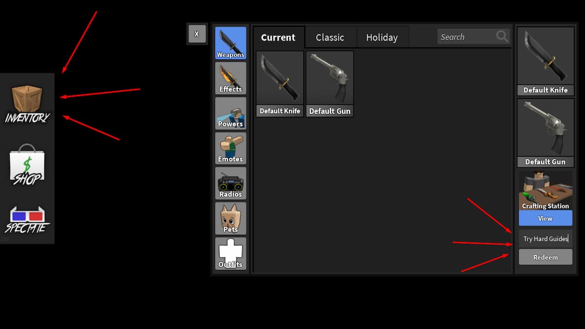 Legend S Murder Mystery 2 Codes For May 2026 Credits Weapon Skins How To Redeem Codes In Legends Murder Mystery 2 Roblox 