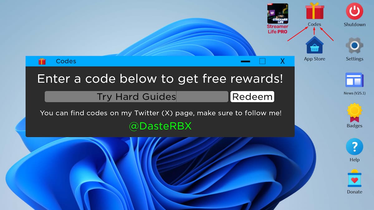 Streamer Life Codes for September 2024 Boosters and Energy! Try Hard