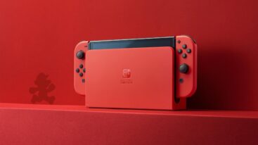 Nintendo Switch Oled Mario Red Front 2