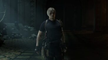 Resident Evil State Of Survival Collab Leon Kennedy Walking In Dark Hall