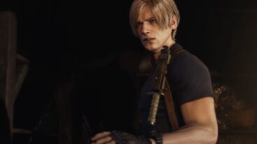 Resident Evil 4 Leon Remake Blue Shirt