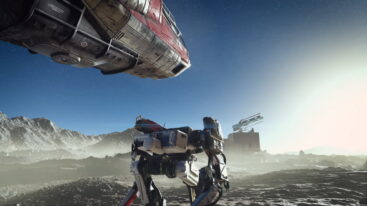 Starfield Planet Ship Mech