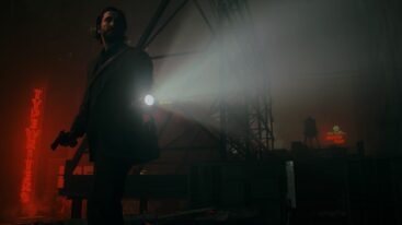 Alan Wake With Flashlight And Gun