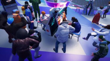 Capcom Players In An Arcade