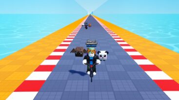 Roblox Bike Race Clicker Racing On A Bike Followed By An Opponent