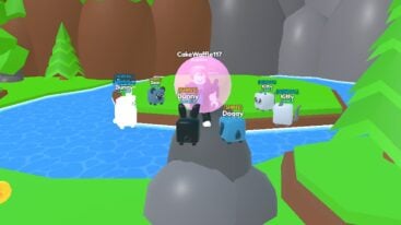 Roblox Bubbke Gum Emperors Standing On A Rock Blowing A Bubblegum Bubble With Pets