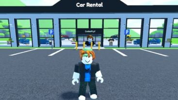 Roblox Car Rental Tycoon Avatar Standing Outside Car Rental Store