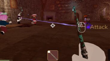 Roblox Darkness Mastery Holding A Wand Firing At Zombies