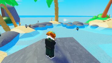 Roblox Gun Ball Playing In An Arena Deflecting A Ball