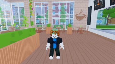 Roblox My Cafe Tycoon Standing In My Cafe With Tables And Chairs