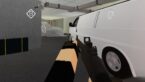 Roblox Operation Siege Holding A Shotgun Near A White Fan
