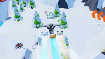 Roblox Rocket Wings Simulator Gliding Over Snow