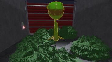 Roblox The Storage Green Monster And Bushes
