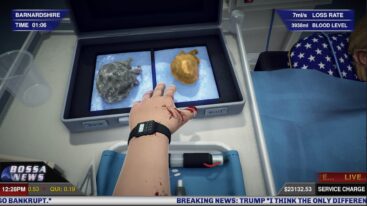 Surgeon Simulator Grabbing Heart