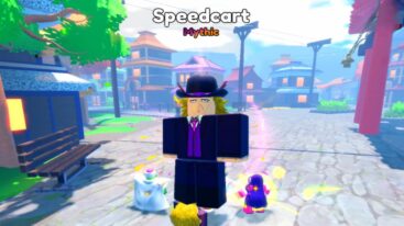 Anime Last Stand Speedcart Floating In A City