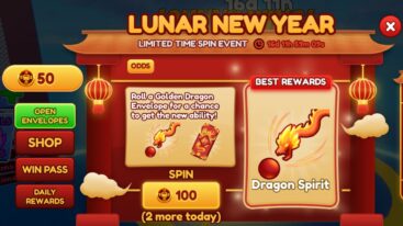 Blade Ball Showing The Lunar New Year Event Window