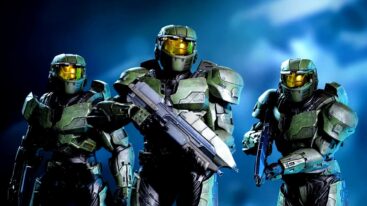 Halo Infinite Spartans Next To Each Other With Weapons