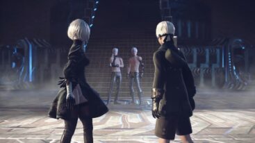 Nier Automata Main Characters Looking Back