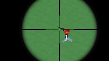 Roblox Boys Vs Girls Aiming Down Sights With Player In Sights Black Edges Of Scope