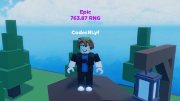 Roblox Rng Legends Standing On A Hut Wuth Epic 763 87 Rng Above Head