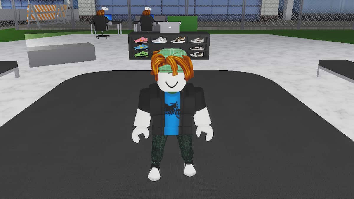 Sneaker Resell Simulator Codes August 2025 Try Hard Guides Roblox Sneaker Reselling Simulator Standing On Map With Shoes Counter Behind 