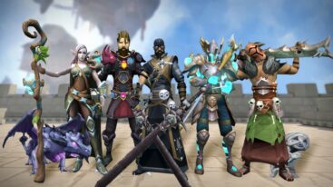 Runescape Crew Together With Weapons