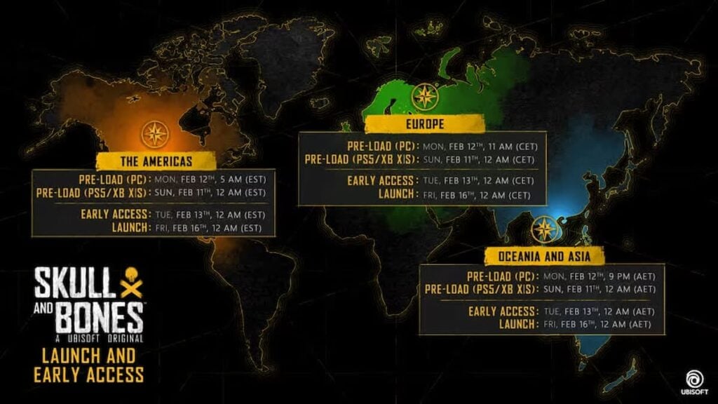 Skull And Bones Release Map