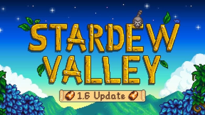 Stardew Valley 1 6 Update Title With Racoon