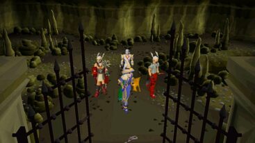 Old School Runescape Four Members Standing