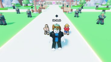 Roblox Anime Attackers Simulator Standing On White Path Surrounded By Enemies