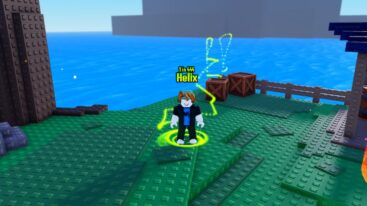 Roblox Aura Rng Standing With A Moving Green Spiral Circling