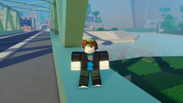 Roblox Bleach Soulz Standing On A Bridge With River Behind
