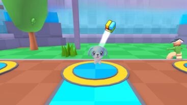 Roblox Catching Simulator A Cube Above A Dog