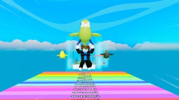 Roblox Flappy Bird Race Holding A Green Bird In The Air