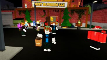Roblox Sell Burgers Tycoon Holding A Bag Of Burgers